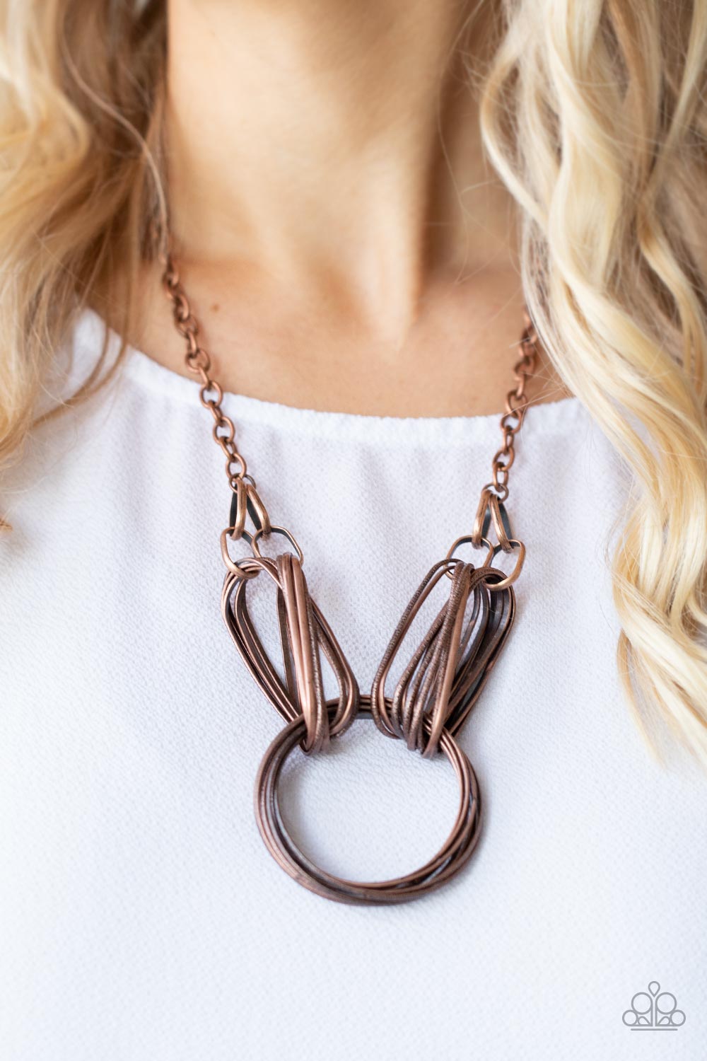 Lip Sync Links - Copper Necklace Set - Princess Glam Shop