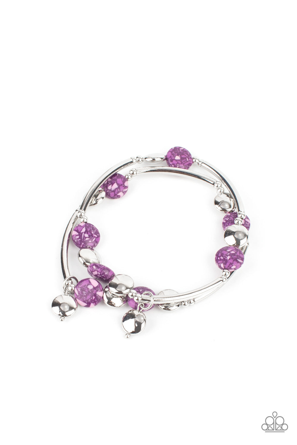 Terrazzo Territory - Purple Bracelet Set - Princess Glam Shop