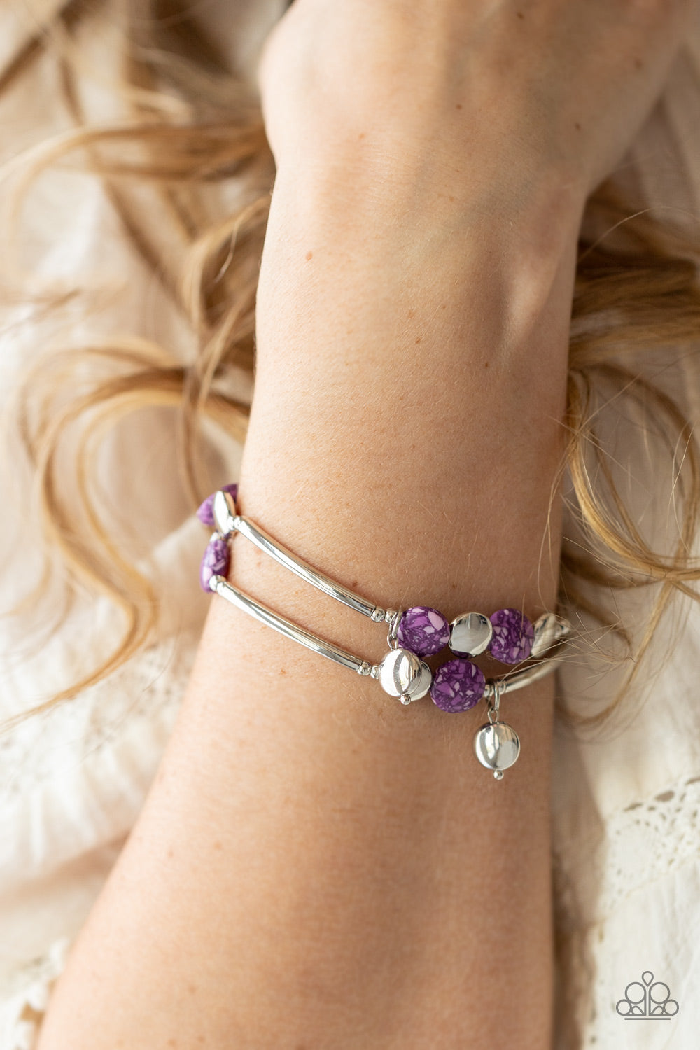 Terrazzo Territory - Purple Bracelet Set - Princess Glam Shop