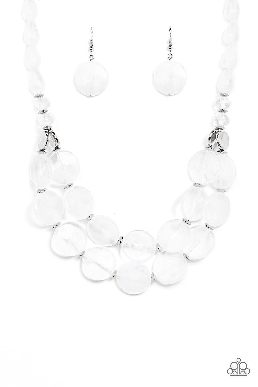 Beach Day Demure - White Necklace Set - Princess Glam Shop