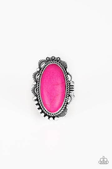 Open Range - Pink Stone Ring - Princess Glam Shop