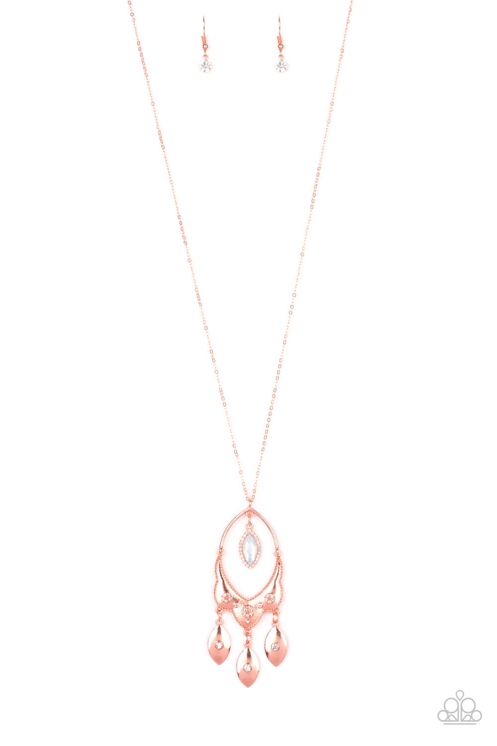 Royal Iridescence - Copper Necklace Set - Princess Glam Shop