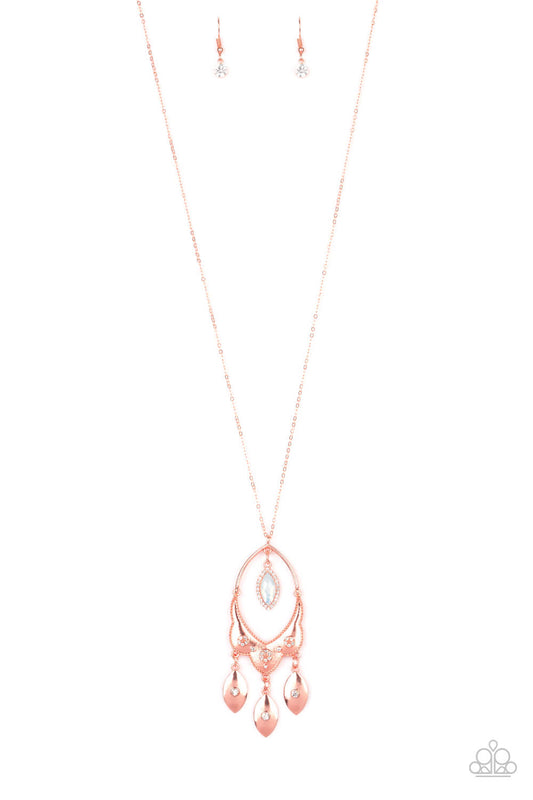 Royal Iridescence - Copper Necklace Set - Princess Glam Shop