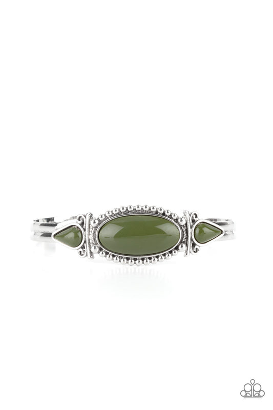 Tribal Trinket - Green Cuff Bracelet - Princess Glam Shop