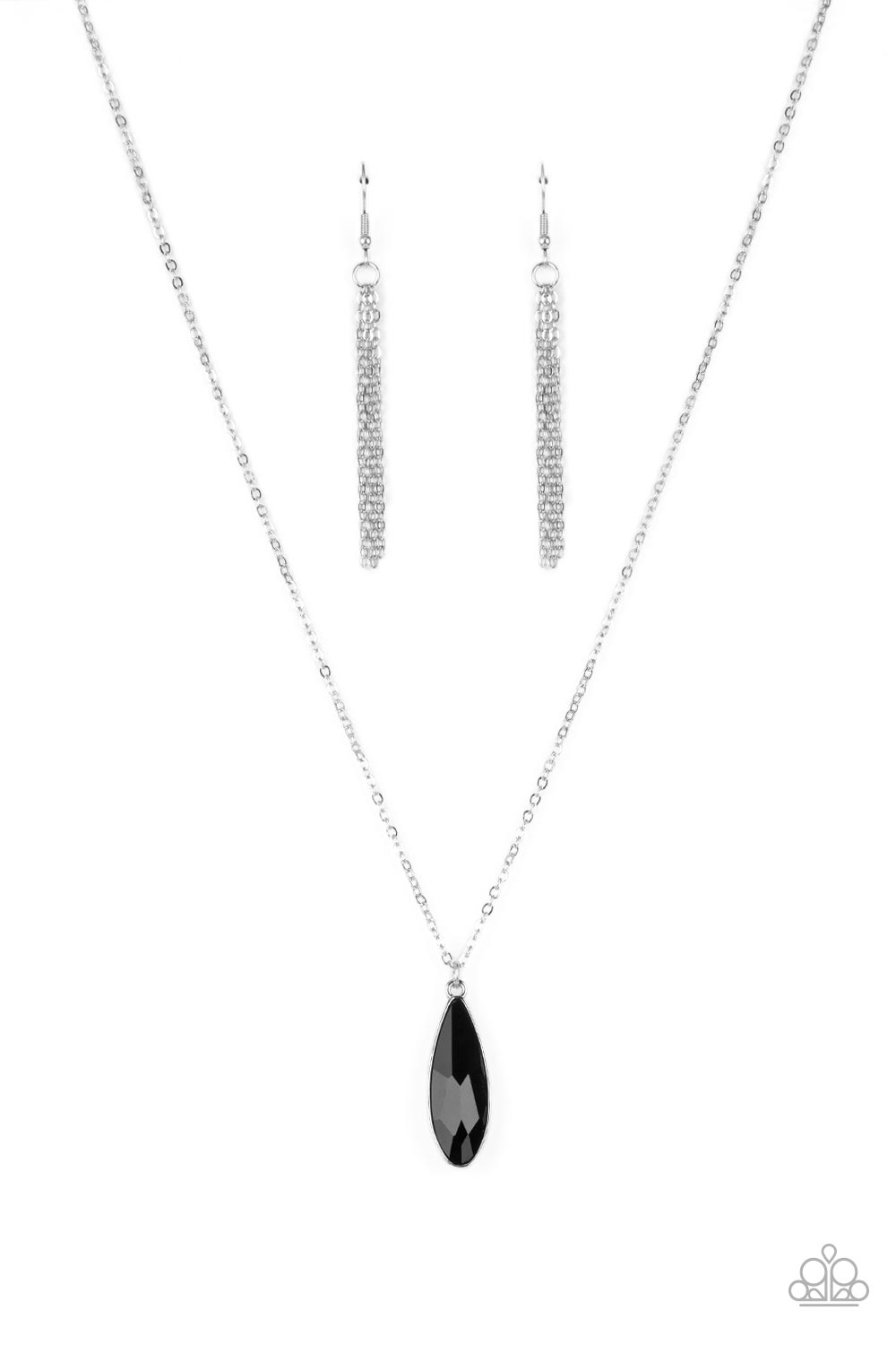 Prismatically Polished - Black Necklace Set - Princess Glam Shop