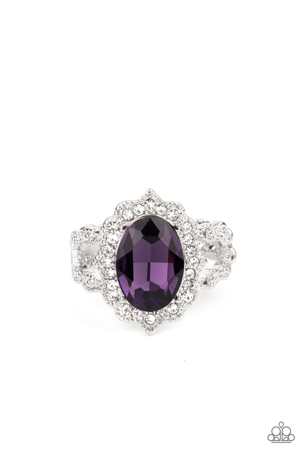 Oval Office Opulence - Purple Ring - Princess Glam Shop