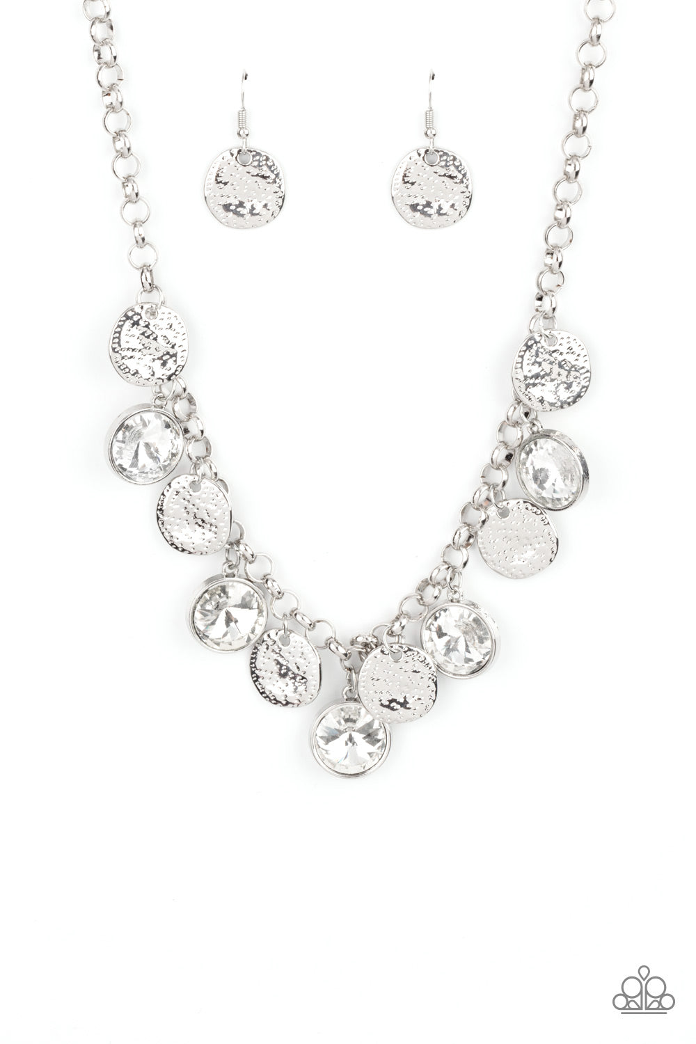 Spot On Sparkle - White Necklace Set Convention Exclusive Fall 2021 - Princess Glam Shop