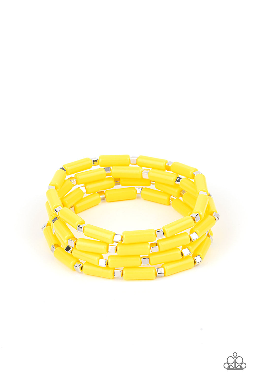 Radiantly Retro - Yellow Bracelet Set - Princess Glam Shop