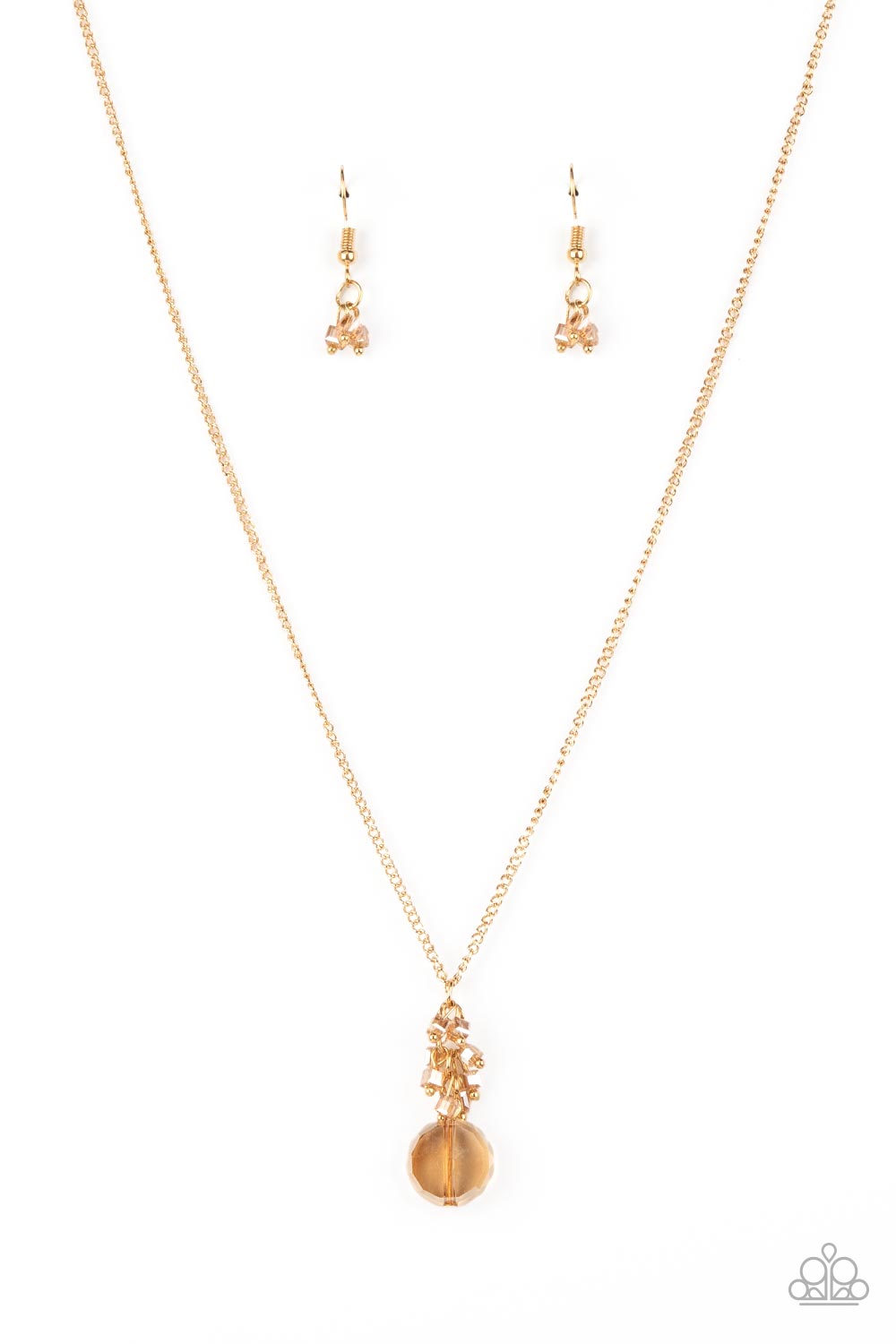 Clustered Candescence - Gold Necklace Set - Princess Glam Shop