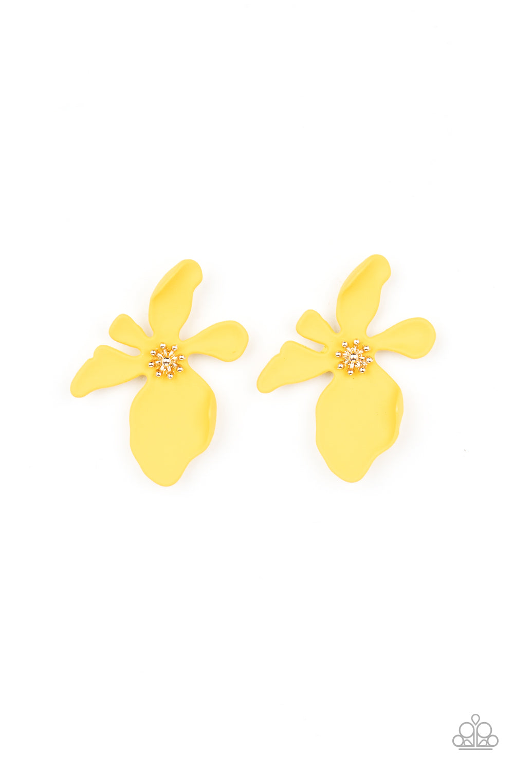 Hawaiian Heiress - Yellow Earrings - Princess Glam Shop