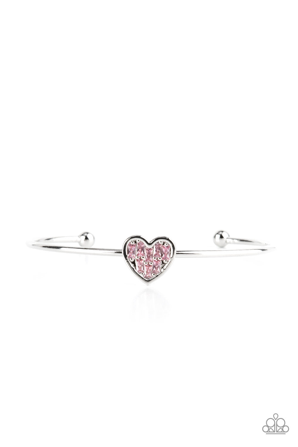 Heart of Ice - Pink Cuff Bracelet - Princess Glam Shop