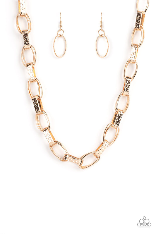 Motley In Motion - Gold Necklace Set - Princess Glam Shop