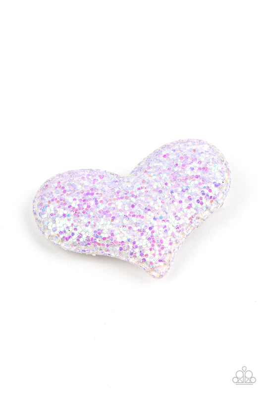 Rainbow Love - Pink Multi Hair Clip - Princess Glam Shop