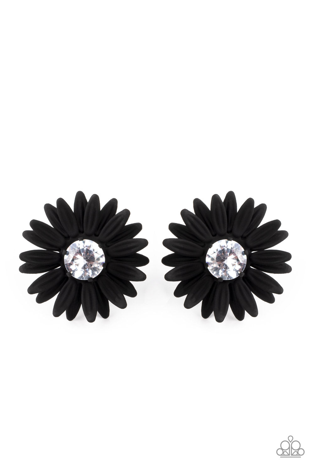 Sunshiny DAIS-y - Black Earrings - Princess Glam Shop