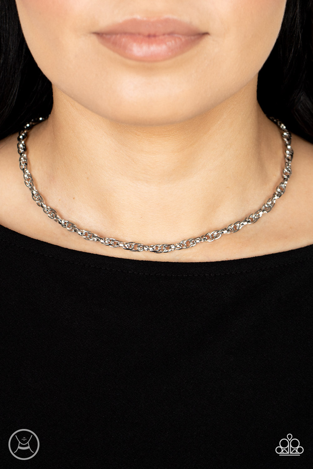 Urban Underdog - Silver Choker Necklace Set - Princess Glam Shop