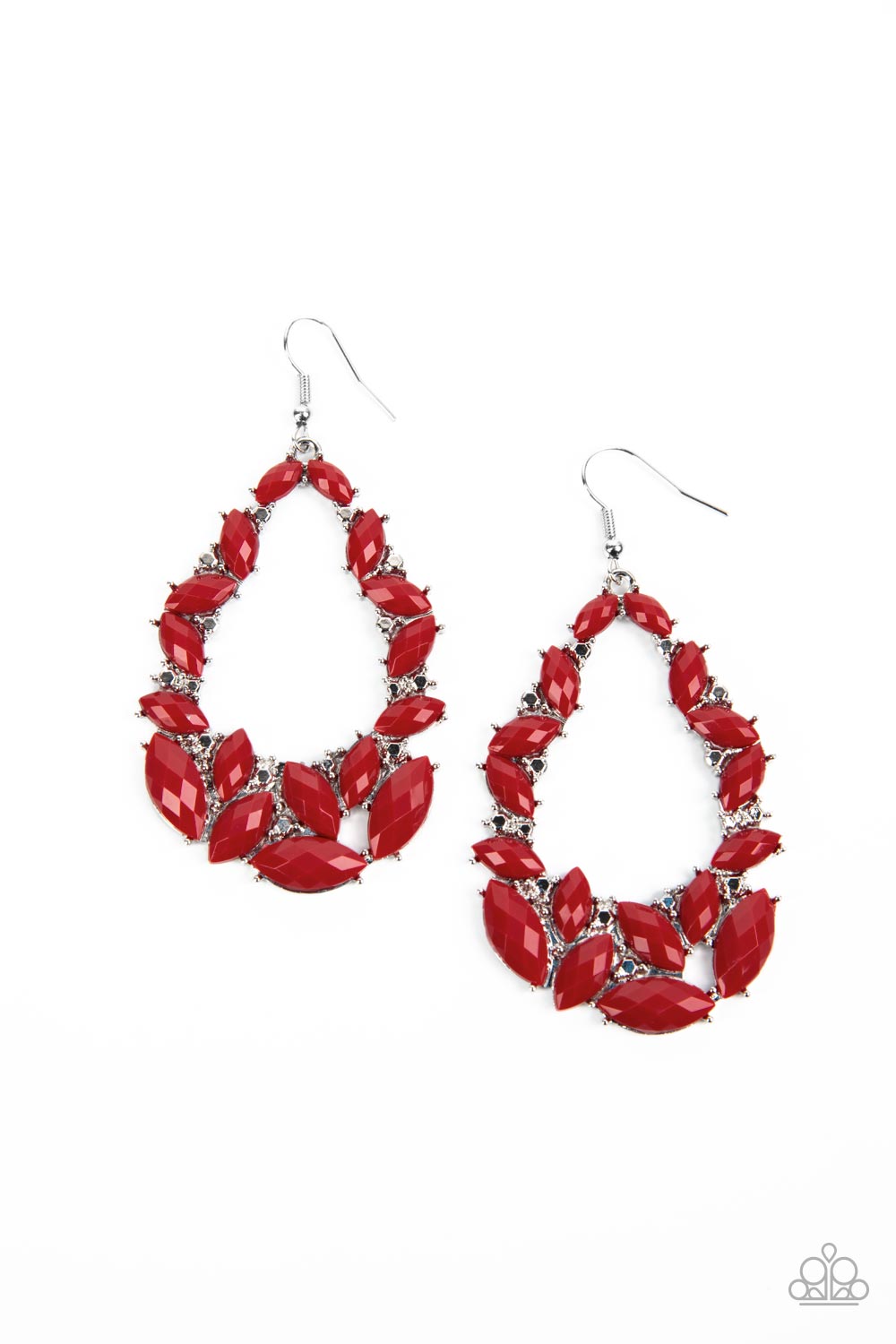 Tenacious Treasure - Red Earrings - Princess Glam Shop