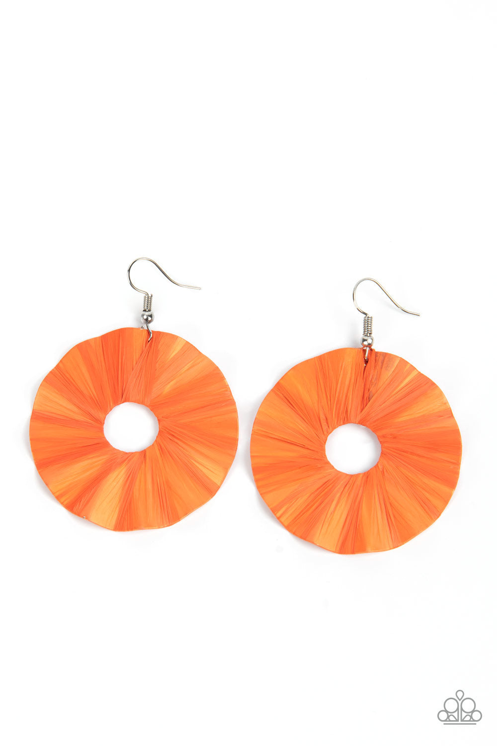 Fan the Breeze - Orange Earrings - Princess Glam Shop