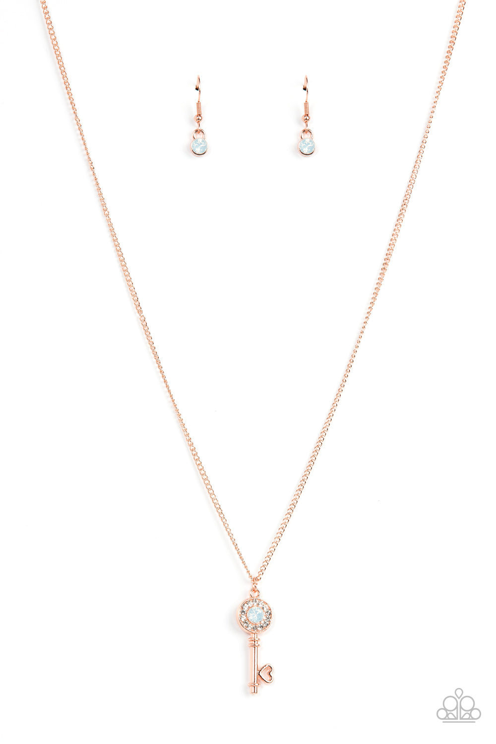 Prized Key Player - Copper Necklace Set - Princess Glam Shop