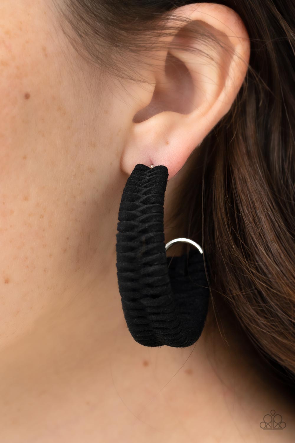 Rural Guru - Black Hoop Earrings - Princess Glam Shop