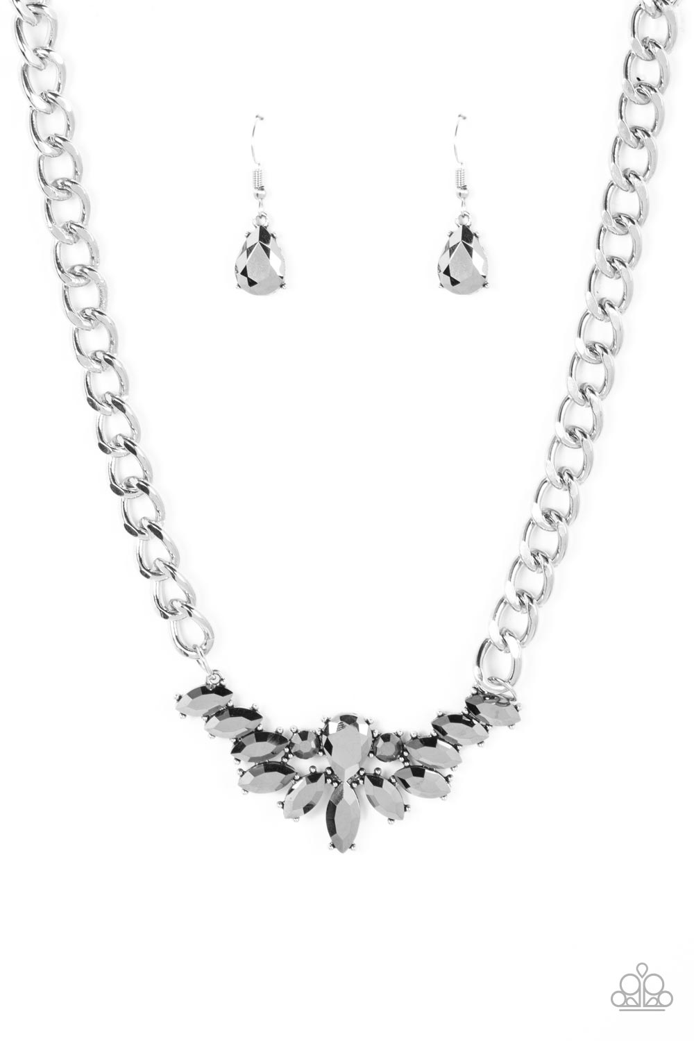 Come at Me - Silver Necklace Set - Princess Glam Shop