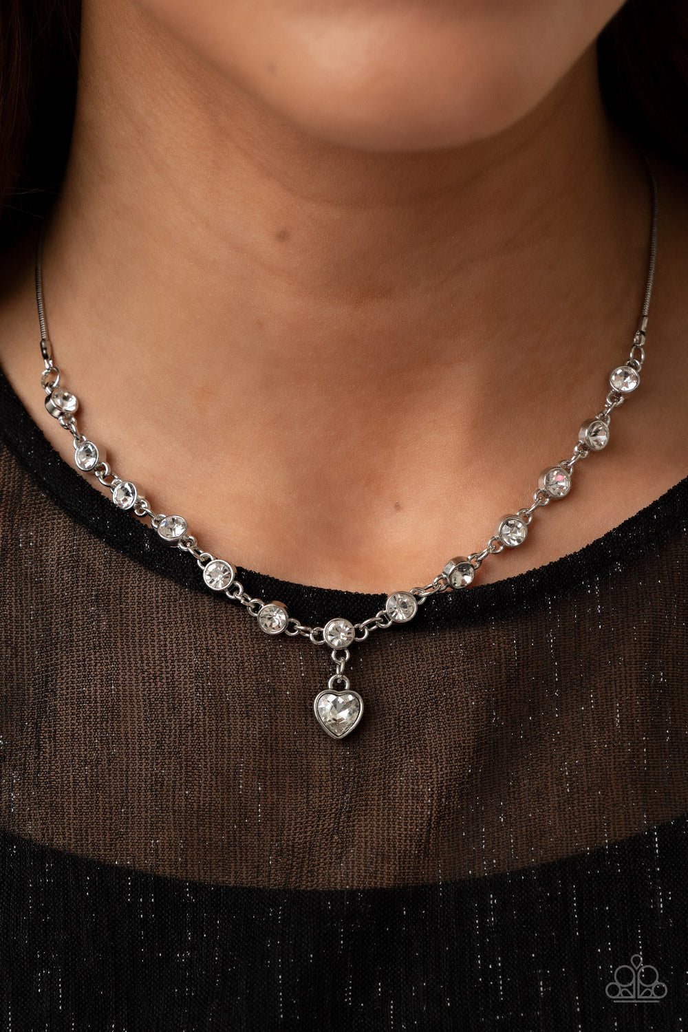 True Love Trinket Necklace Set & Truly Lovely Bracelet - White Combo - Princess Glam Shop