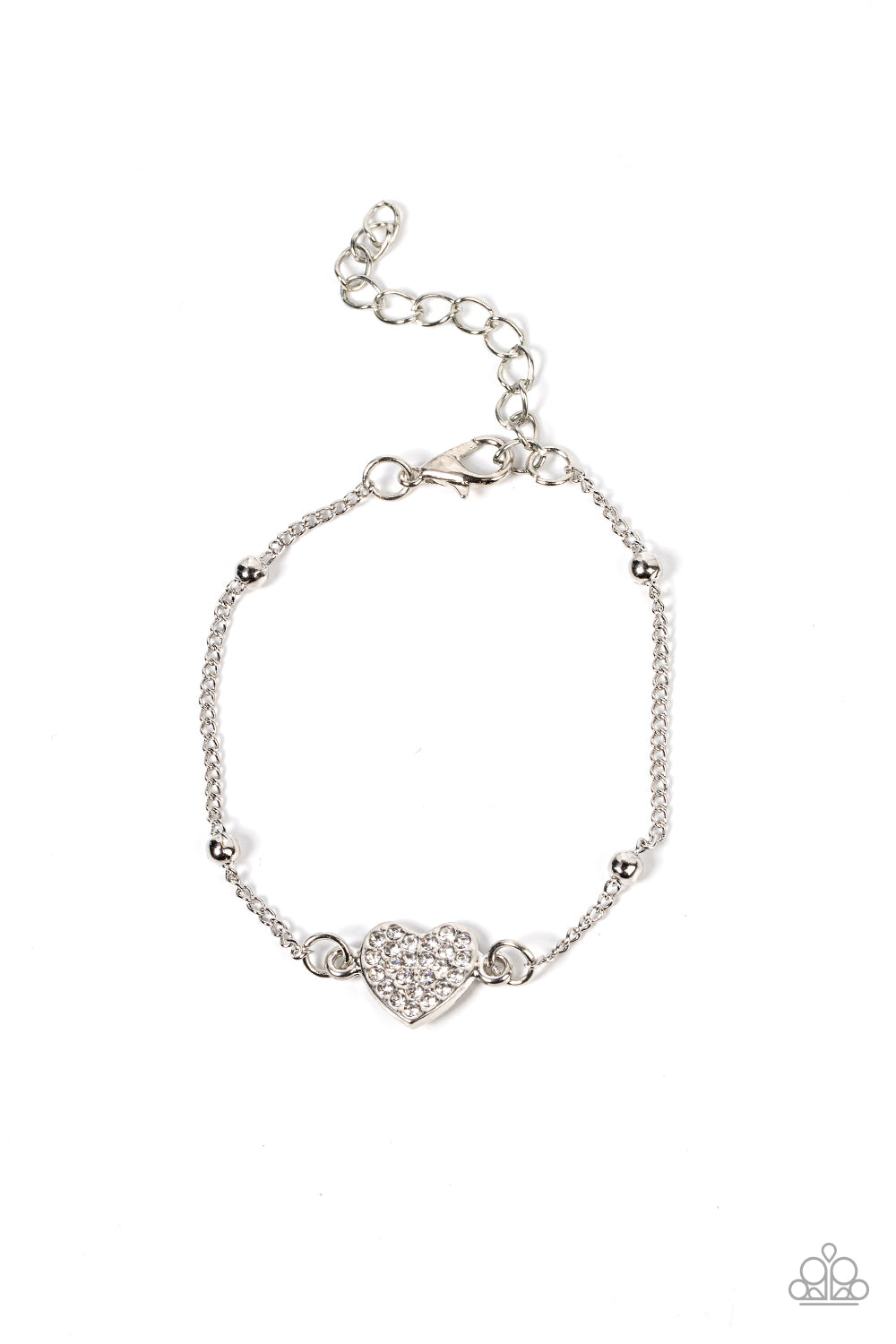 Heartachingly Adorable - White Bracelet - Princess Glam Shop