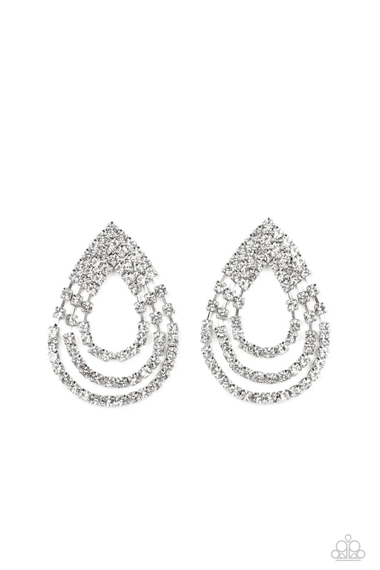 Take a POWER Stance - White Post Earrings Exclusive Fall 2022 - Princess Glam Shop