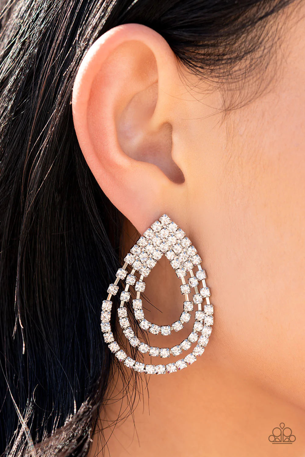 Take a POWER Stance - White Post Earrings Exclusive Fall 2022 - Princess Glam Shop