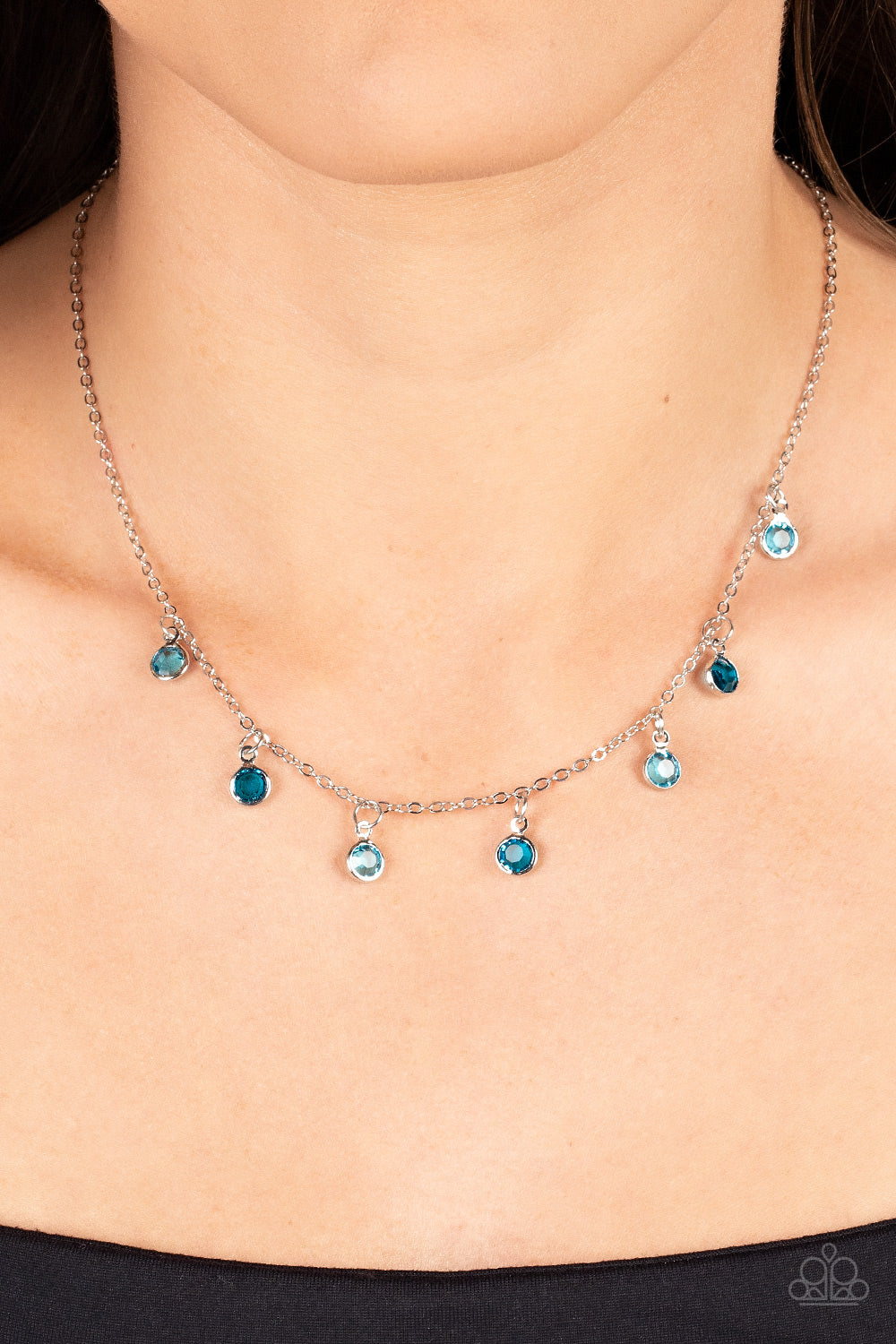 Carefree Charmer - Blue Necklace Set - Princess Glam Shop