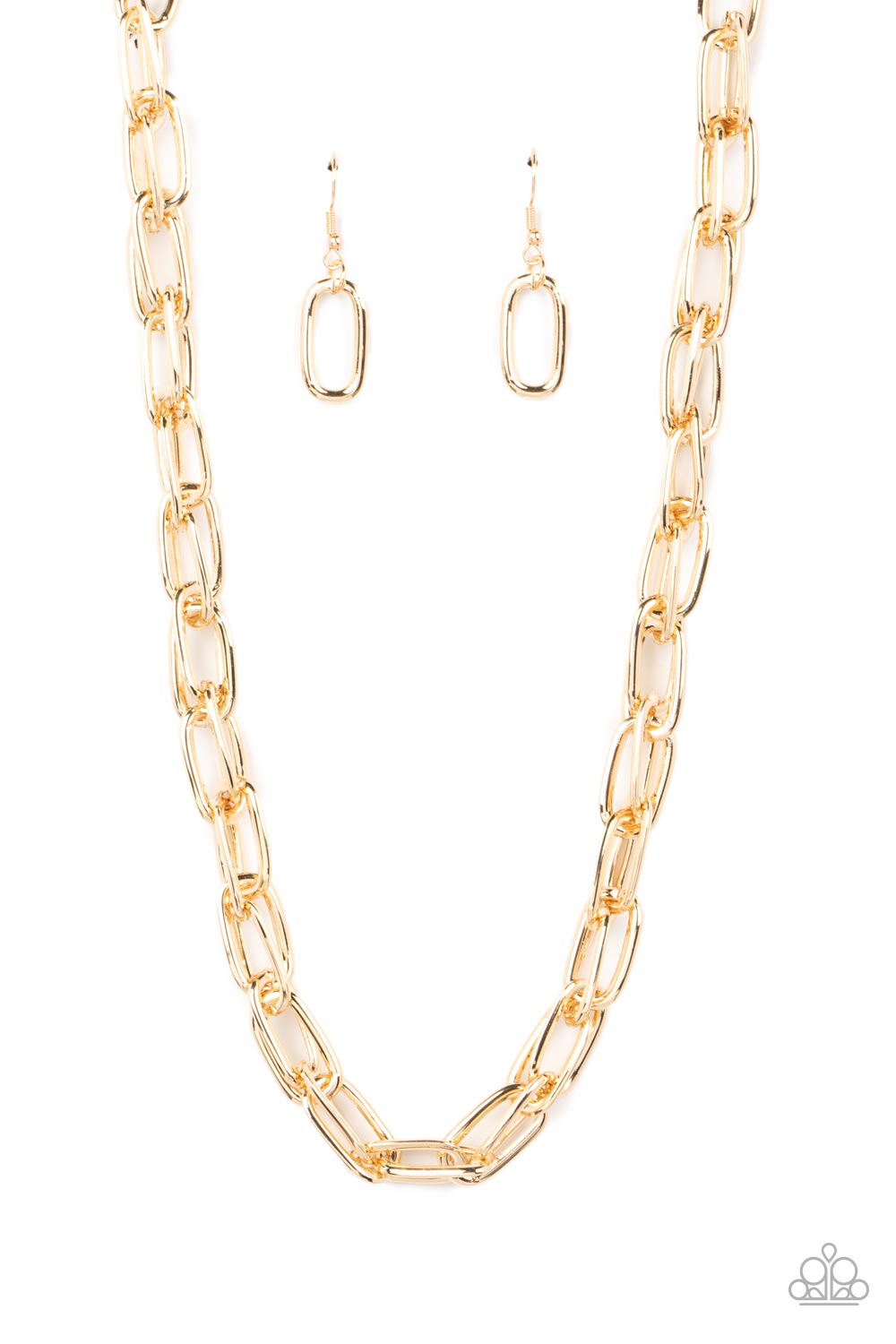 Tough Call - Gold Necklace Set - Princess Glam Shop