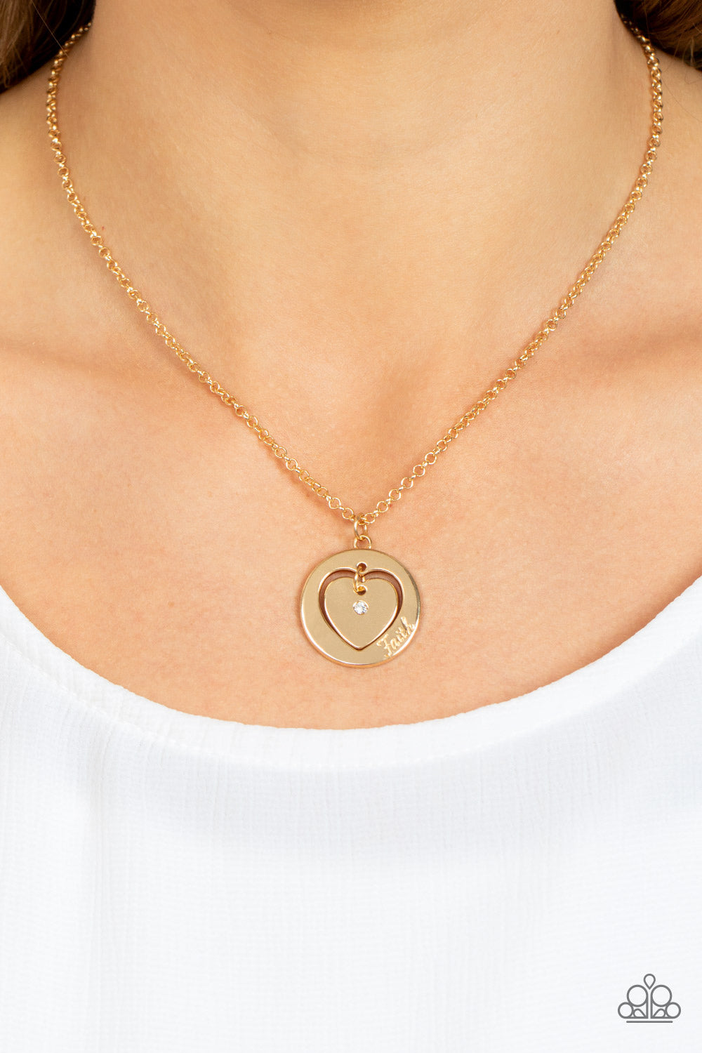 Heart Full of Faith - Gold Necklace Set - Princess Glam Shop