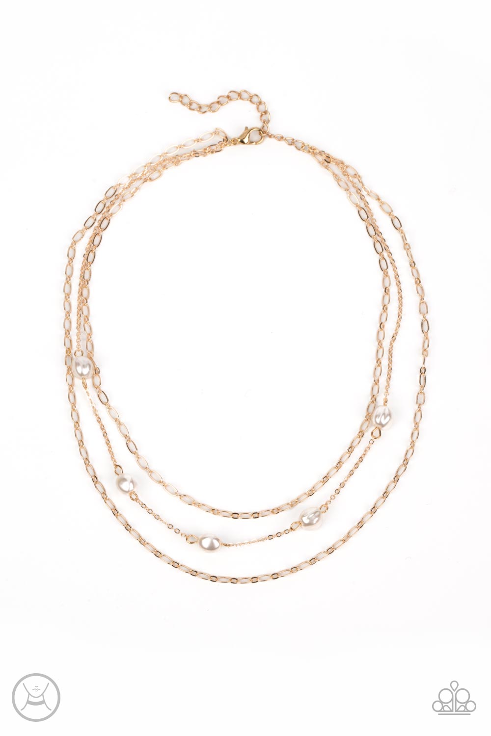 Offshore Oasis - Gold & White Necklace Set - Princess Glam Shop
