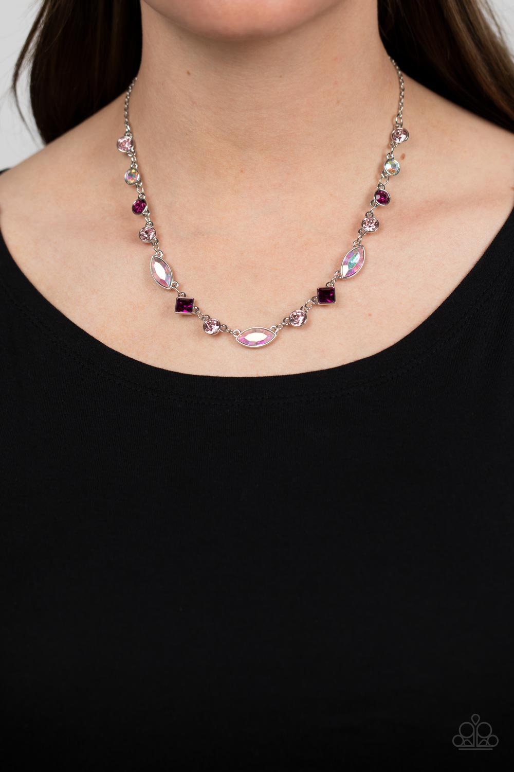 Irresistible HEIR-idescence - Pink Necklace Set - Princess Glam Shop