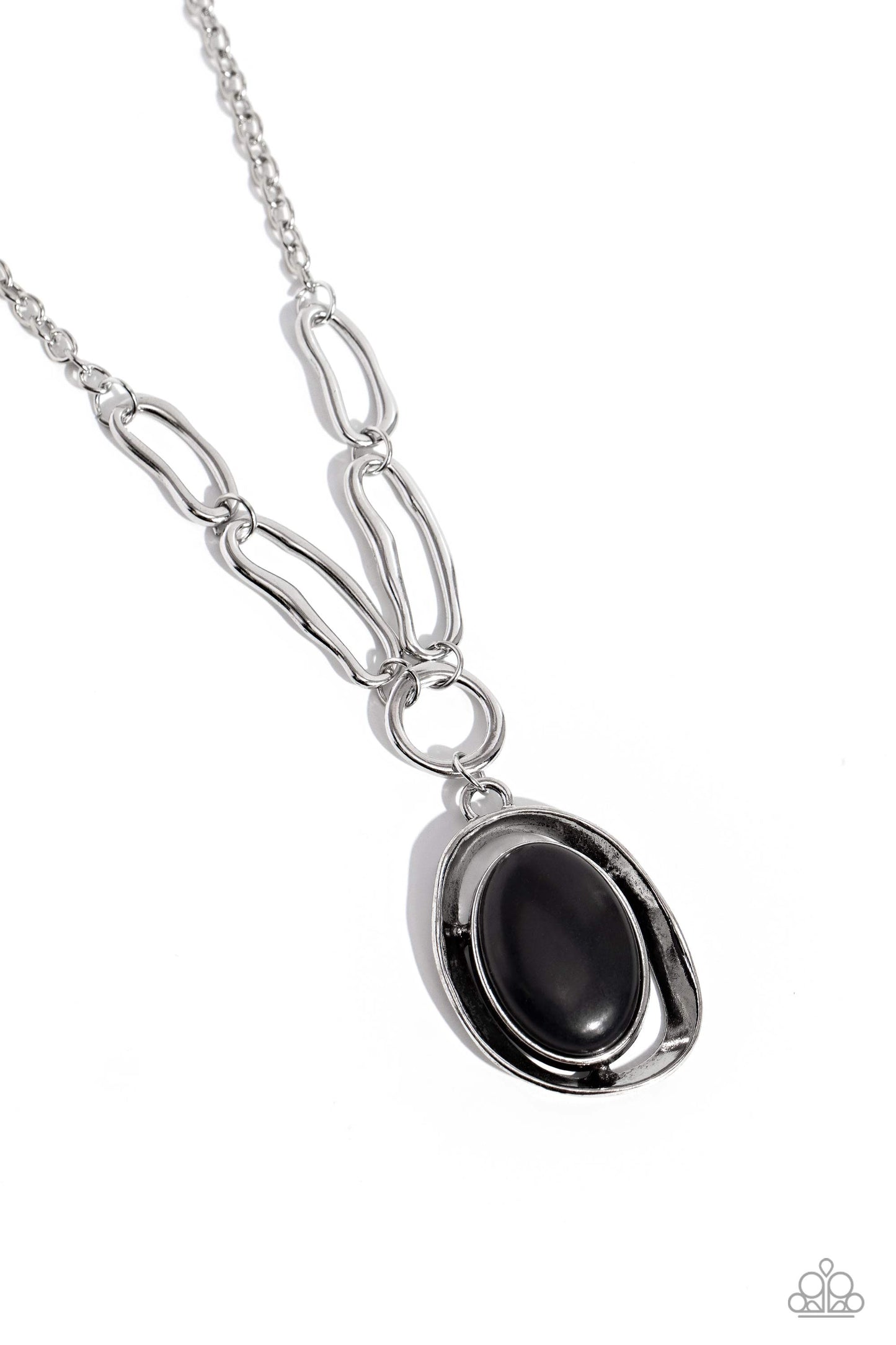 Sandstone Stroll - Black Stone Necklace Set