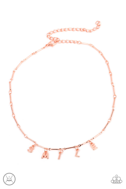 Say My Name - Copper Necklace Set - Princess Glam Shop