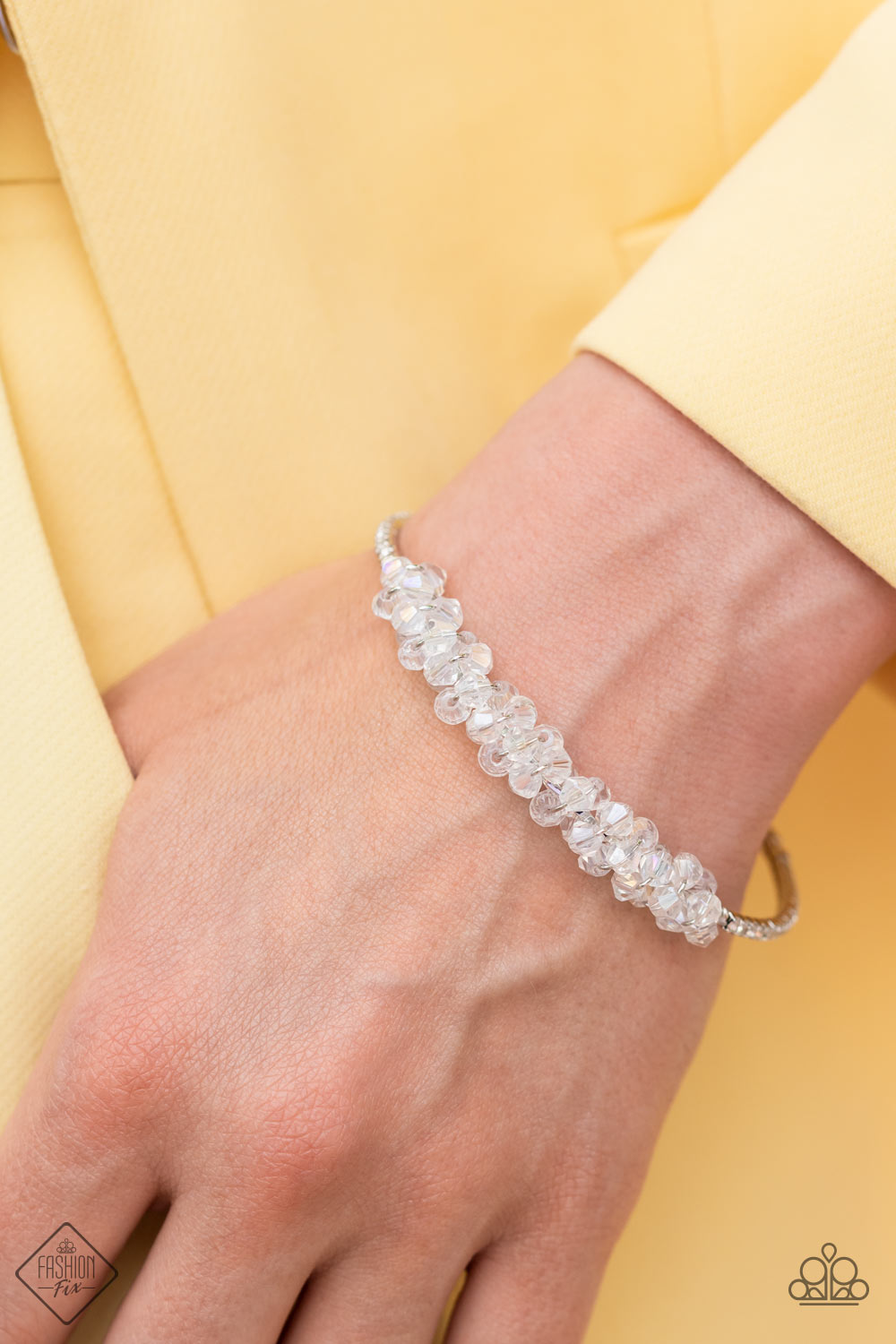 BAUBLY Personality - White Bracelet - Princess Glam Shop