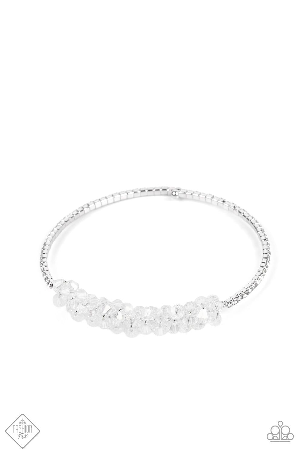 BAUBLY Personality - White Bracelet - Princess Glam Shop