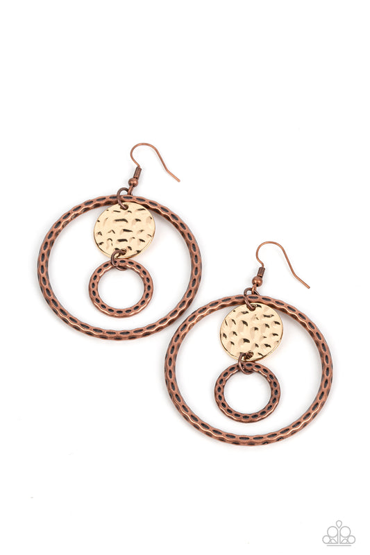 Mojave Metal Art - Multi Copper & Gold Earrings