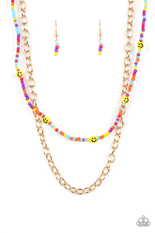 Happy Looks Good on You - Multi Necklace Set Exclusive Fall 2022 - Princess Glam Shop