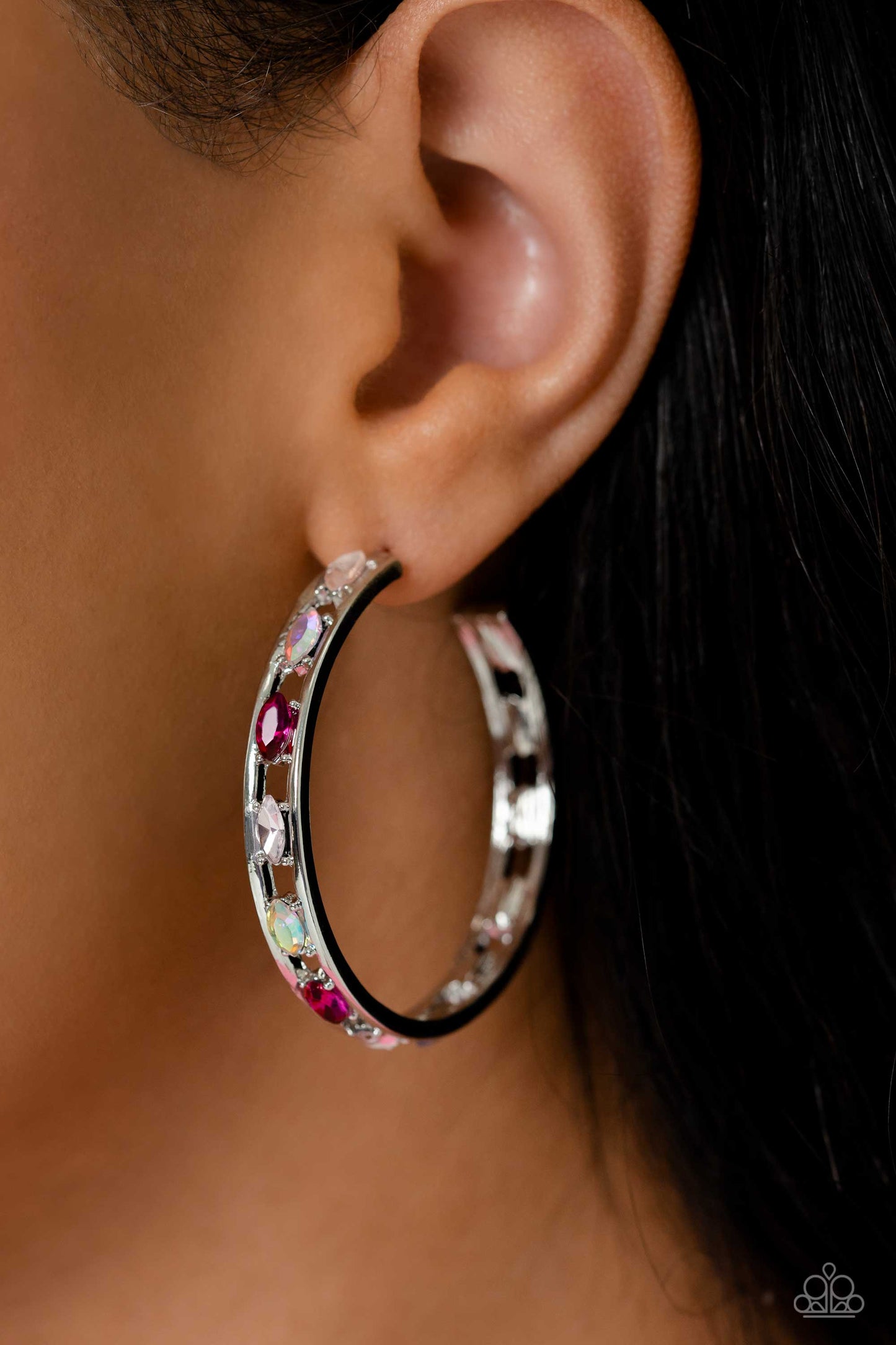 The Gem Fairy - Pink Hoop Earrings February 2023 Life of the Party Exclusive Preorder - Princess Glam Shop