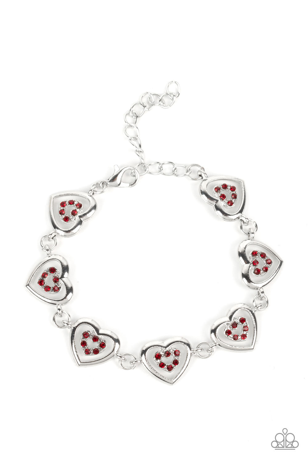 Catching Feelings - Red Heart Bracelet - Princess Glam Shop