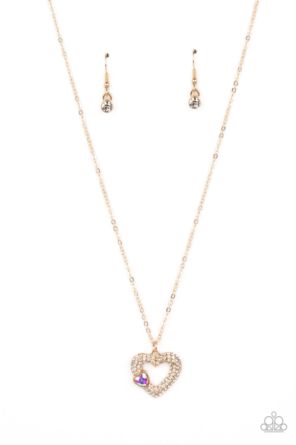 Bedazzled Bliss - Multi Gold Necklace Set - Princess Glam Shop