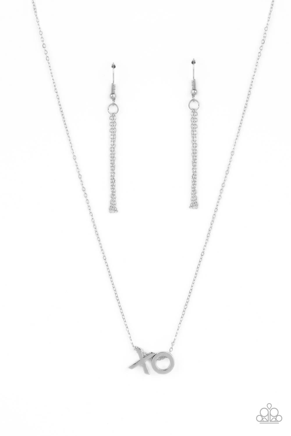 Hugs and Kisses - Silver Necklace Set - Princess Glam Shop