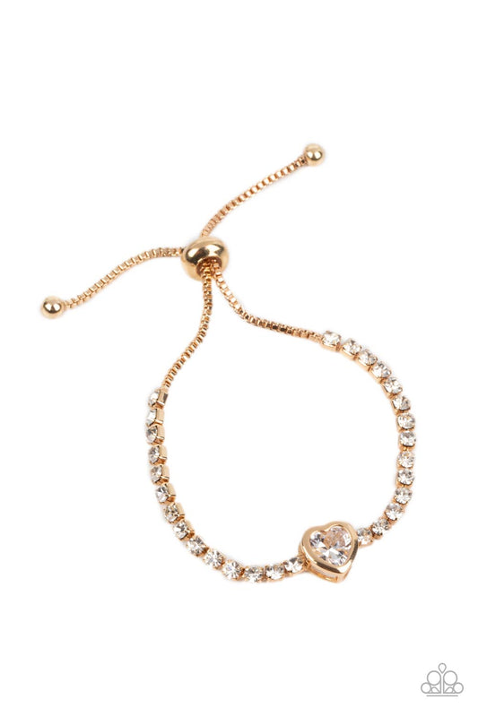 Mirrored Love - Gold Heart Bracelet Preorder - Princess Glam Shop