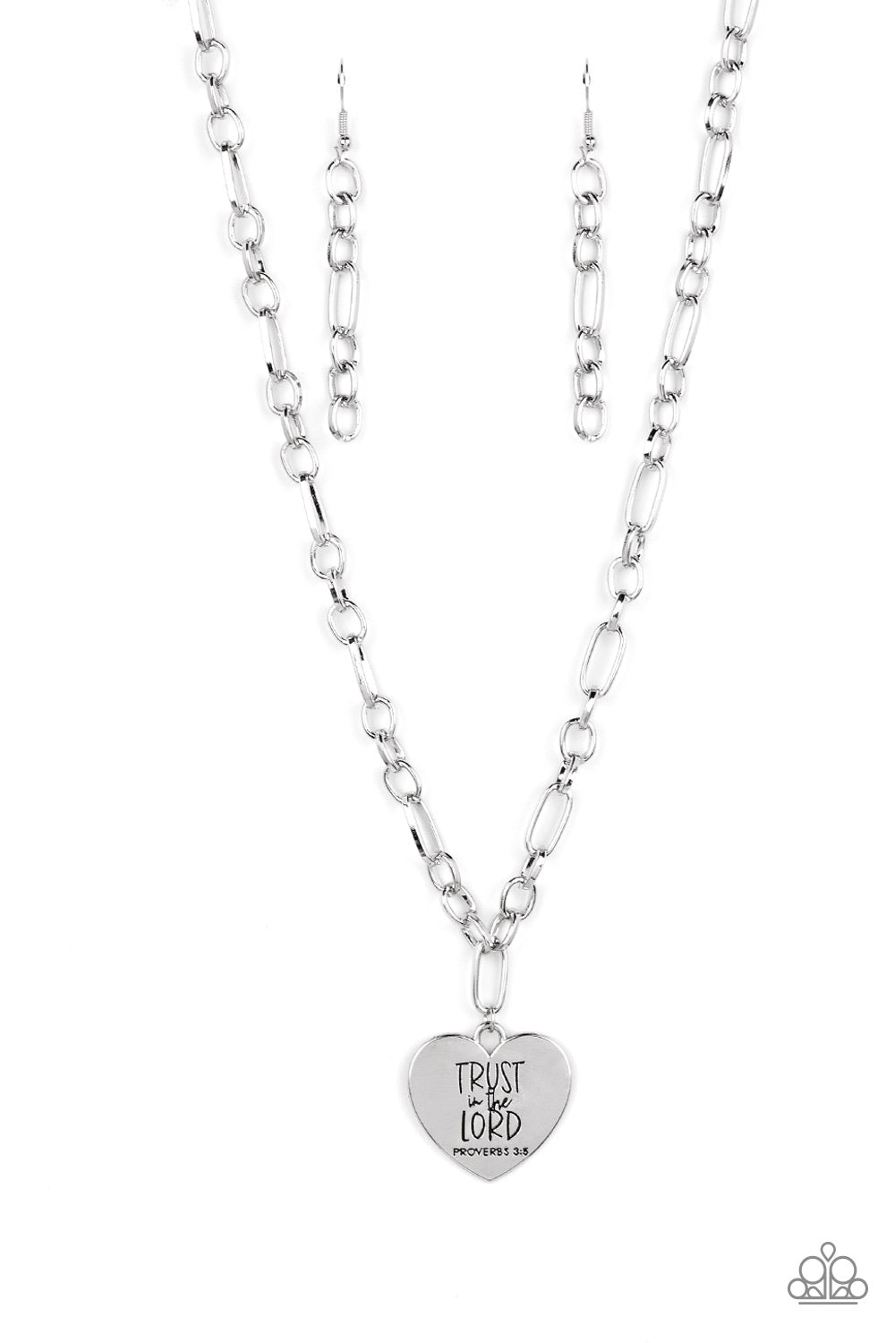 Perennial Proverbs - Silver Heart Necklace - Princess Glam Shop