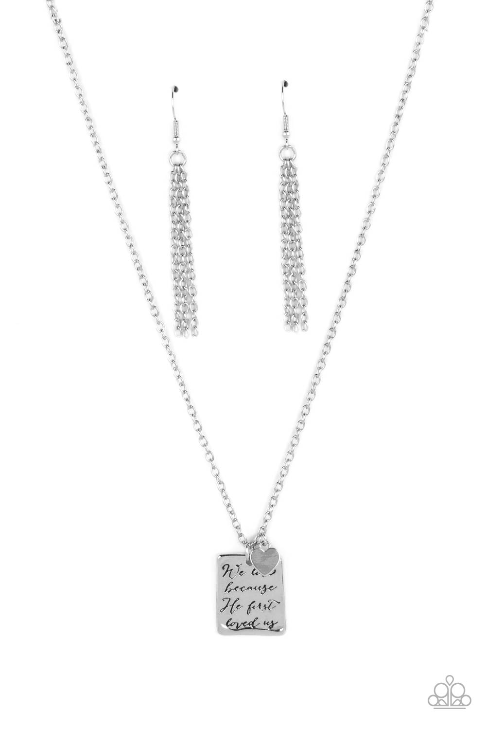 Divine Devotion - Silver Necklace Set - Princess Glam Shop