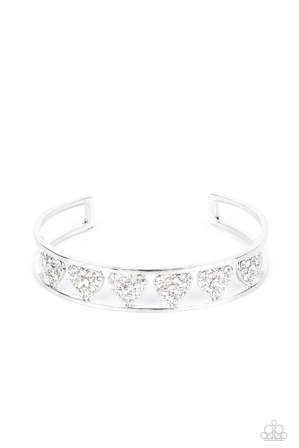 Decadent Devotion - White Bracelet - Princess Glam Shop