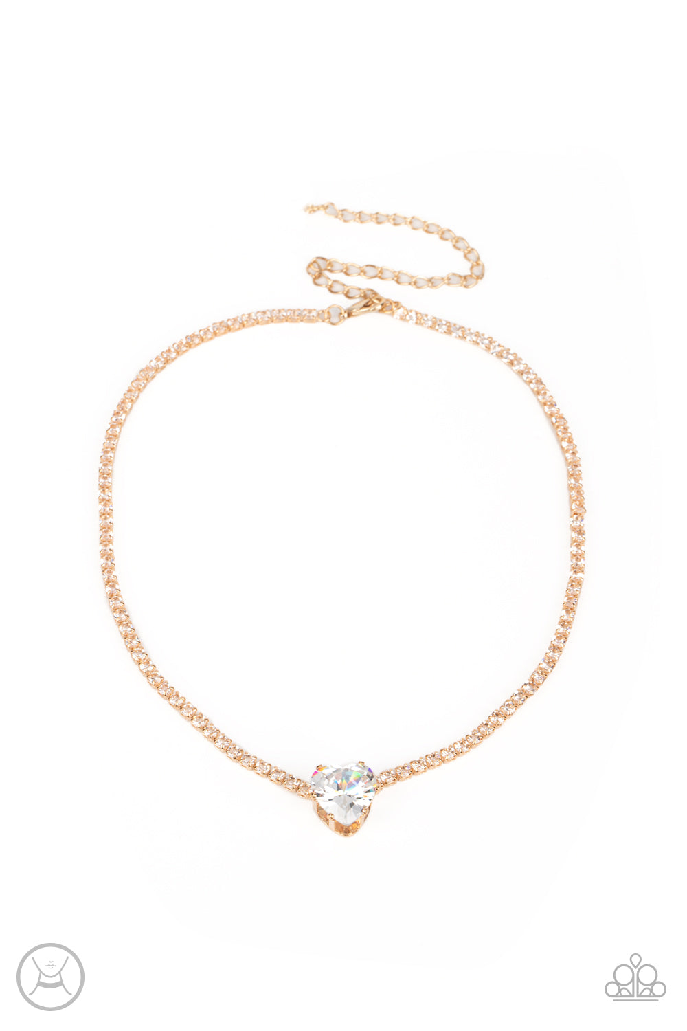 Flirty Fiancé & Bedazzled Beauty - Gold Necklace Set & Bracelet Combo - Princess Glam Shop