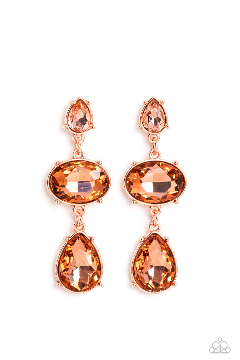 Royal Appeal - Copper Earrings - Princess Glam Shop