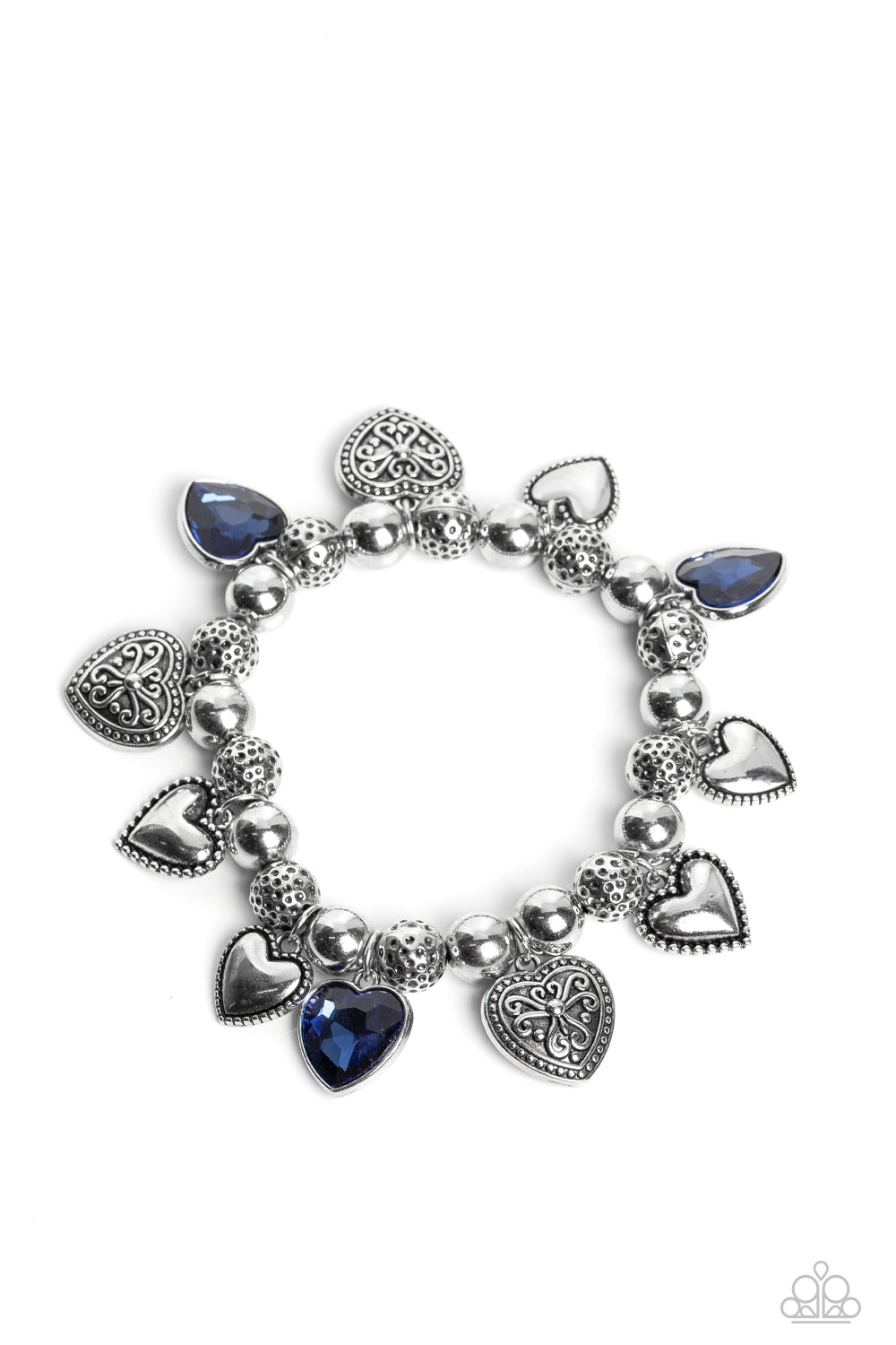 Charming Crush - Blue Heart Bracelet - Princess Glam Shop